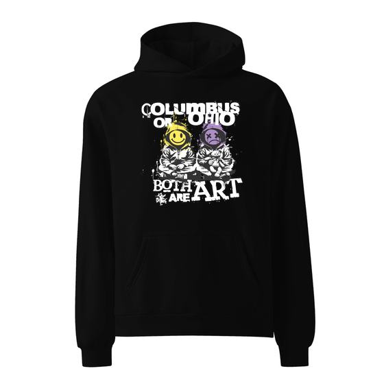 Columbus Hoodie with Art design (Schwarz)