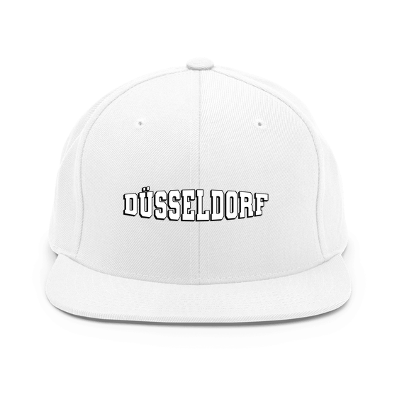 Düsseldorf Cap mit Varsity1-Design (Weiß)