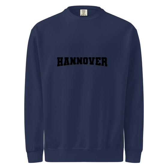 Personalisierbares Hannover Sweatshirt – Varsity17 Design für Hannover