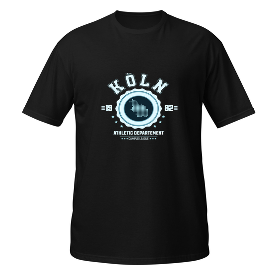 Personalisierbares Köln T-Shirt – Varsity Hero Design – Schwarz für Köln