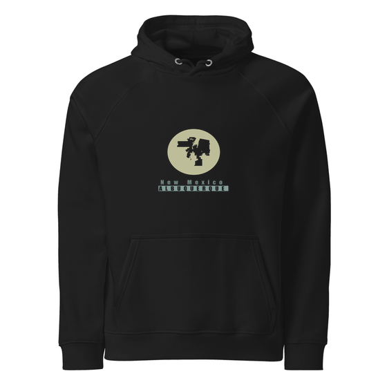 Albuquerque Hoodie with Minimal Moon design (Black)