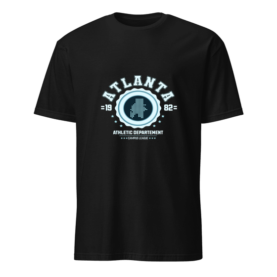 Atlanta T-Shirt with Varsity Hero design (Black)