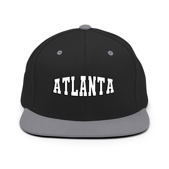 Atlanta Cap with Varsity1 design (Black/ Silver)