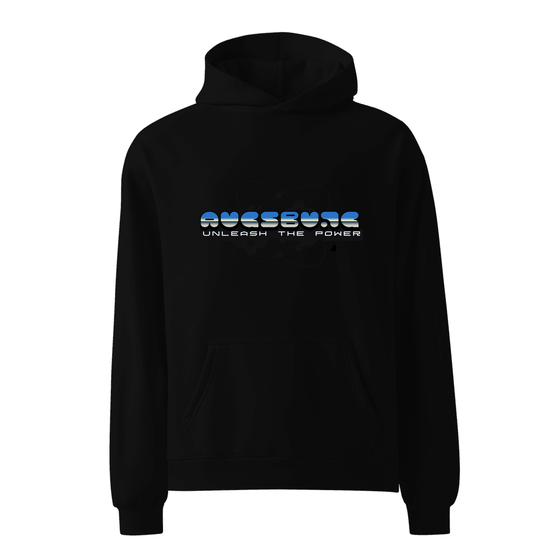 Augsburg Hoodie mit Atom-Design (Schwarz)
