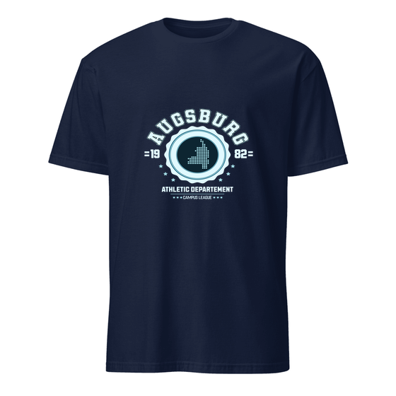 Augsburg T-Shirt mit Varsity Hero-Design (Navy)