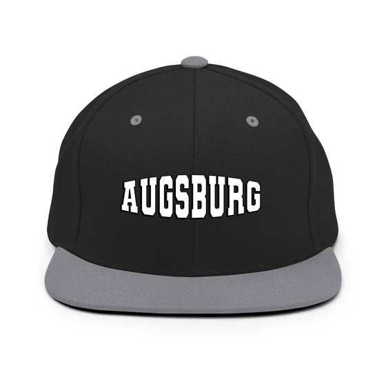 Augsburg Cap mit Varsity1-Design (Schwarz/ Silber)