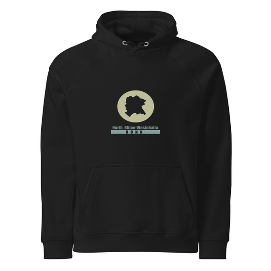 Bonn Hoodie mit Minimal Moon-Design (Schwarz)