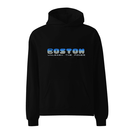 Boston Hoodie with Atom design (Black)