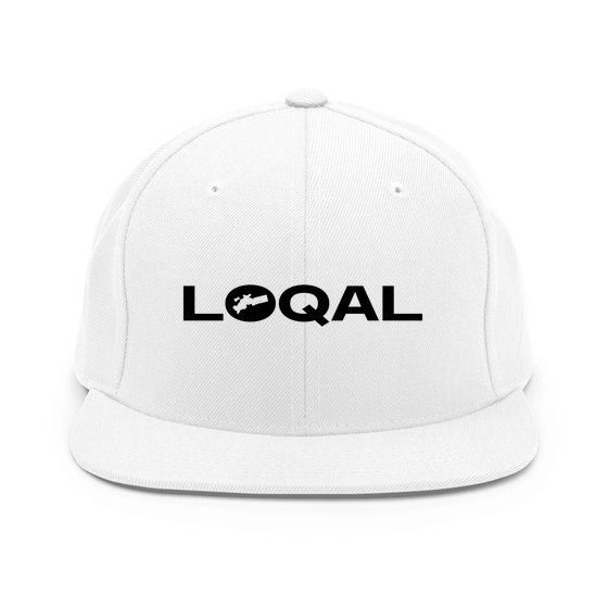 Boston Cap with Loqal Boundary design (White) – Produktansicht