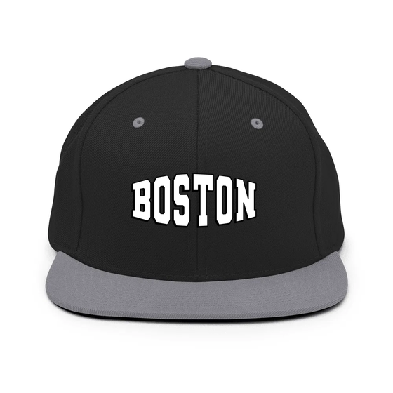 Boston Cap with Varsity1 design (Black/ Silver) – Produktansicht