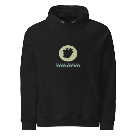 Braunschweig Hoodie mit Minimal Moon-Design (Schwarz)