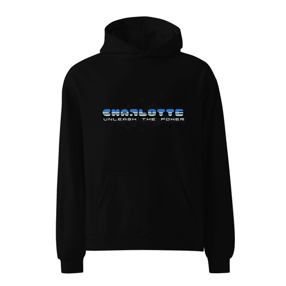 Charlotte Hoodie with Atom design (Black)