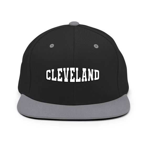 Cleveland Cap with Varsity1 design (Black/ Silver)