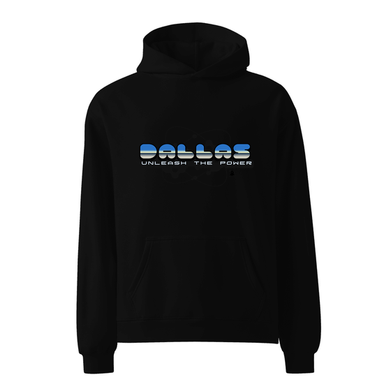 Dallas Hoodie with Atom design (Black) – Produktansicht