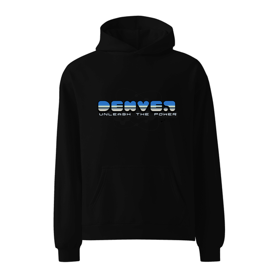 Denver Hoodie with Atom design (Black) – Produktansicht