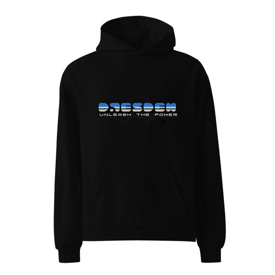 Dresden Hoodie mit Atom-Design (Schwarz)