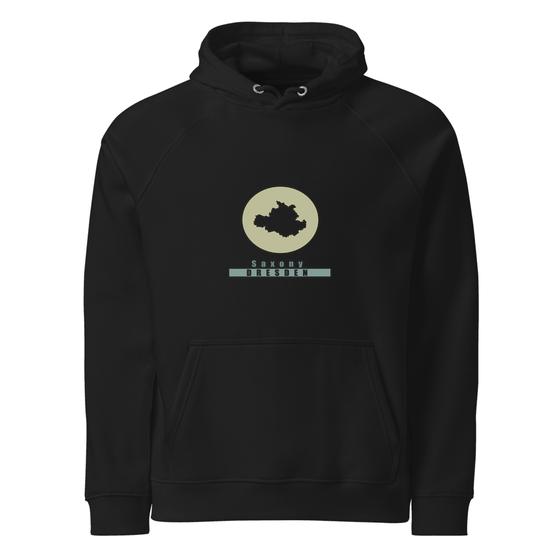 Dresden Hoodie mit Minimal Moon-Design (Schwarz)
