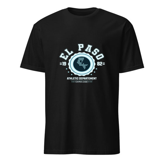 El Paso T-Shirt with Varsity Hero design (Black)