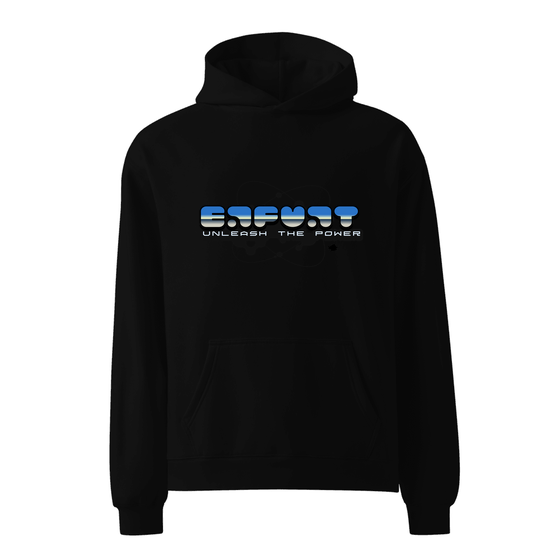 Erfurt Hoodie mit Atom-Design (Schwarz)
