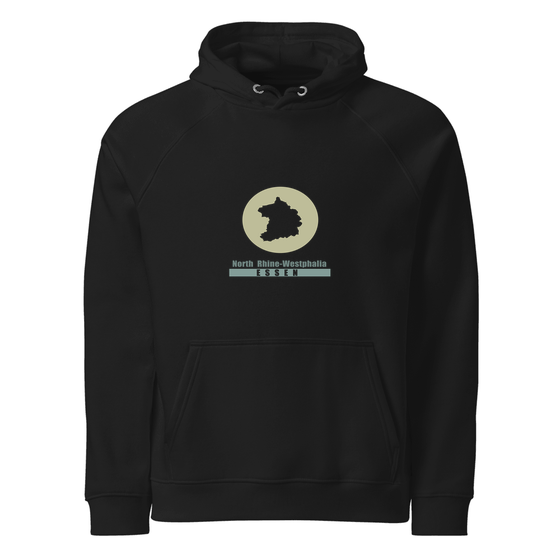 Essen Hoodie mit Minimal Moon-Design (Schwarz)