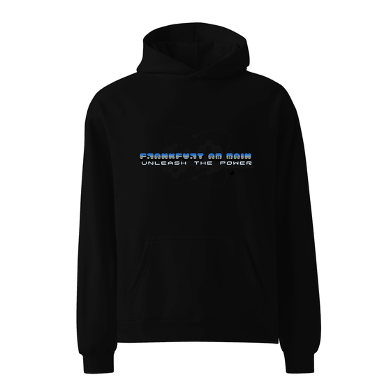 Frankfurt am Main Hoodie mit Atom-Design (Schwarz)