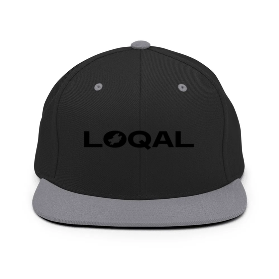 Frankfurt am Main Cap mit Loqal Boundary-Design (Schwarz/ Silber) – Produktansicht