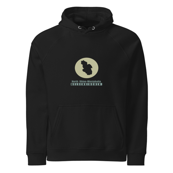 Gelsenkirchen Hoodie mit Minimal Moon-Design (Schwarz)