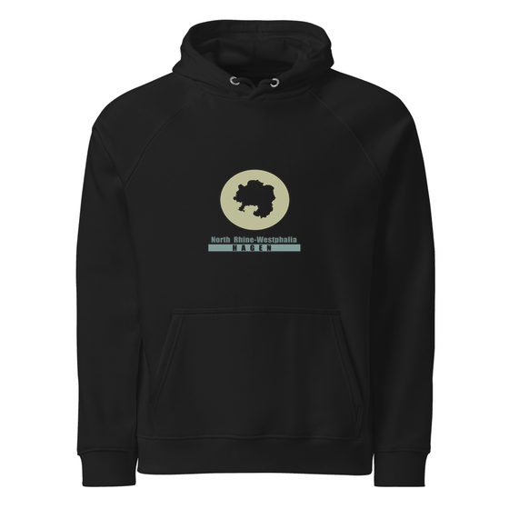 Hagen Hoodie mit Minimal Moon-Design (Schwarz)
