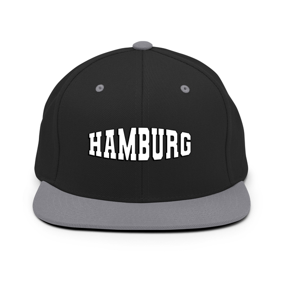 Hamburg Personalisierbare Hamburg Cap – Varsity1 Design – Weiß – Weiß