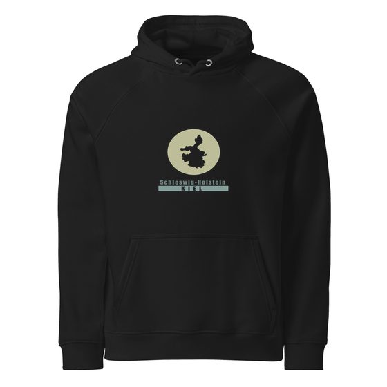 Kiel Hoodie mit Minimal Moon-Design (Schwarz)