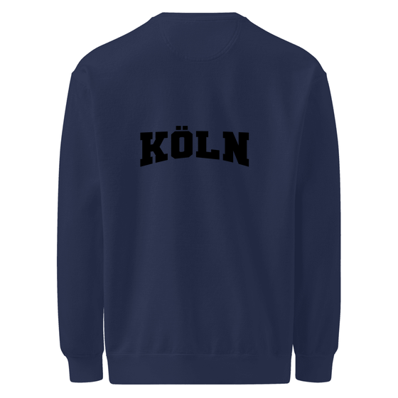 Köln Personalisierbares Köln Sweatshirt – Varsity17 Design – True Navy – True Navy