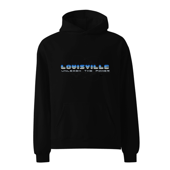 Louisville Hoodie with Atom design (Black)