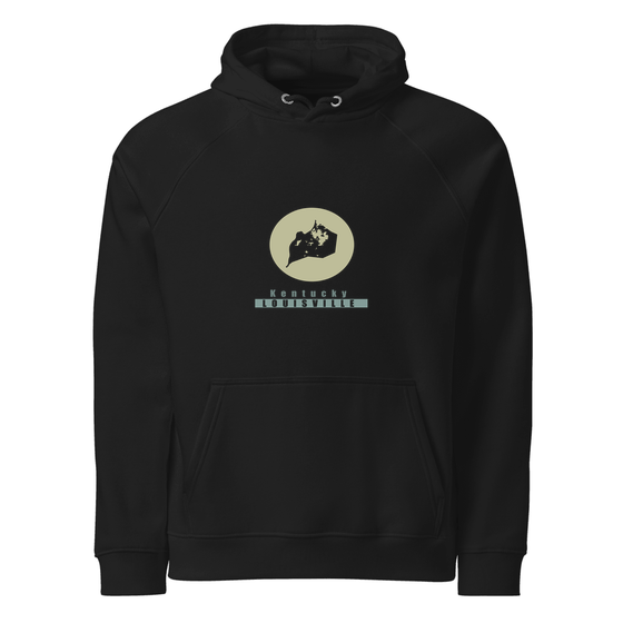 Louisville Hoodie with Minimal Moon design (Black)