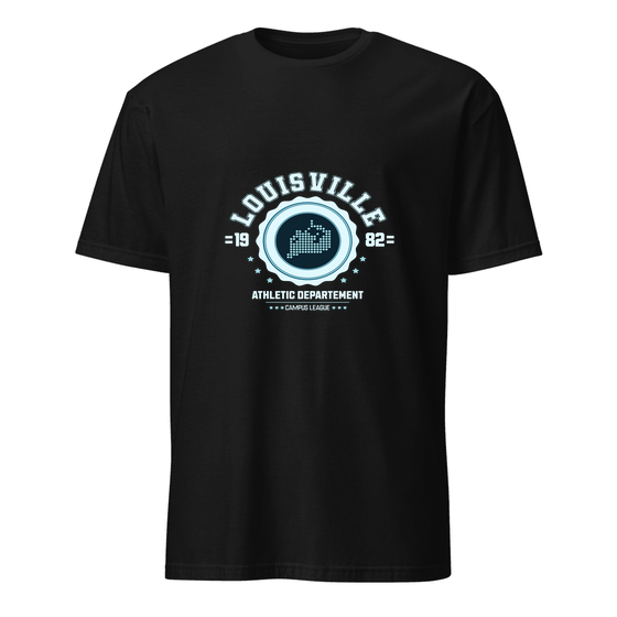 Louisville T-Shirt with Varsity Hero design (Black)