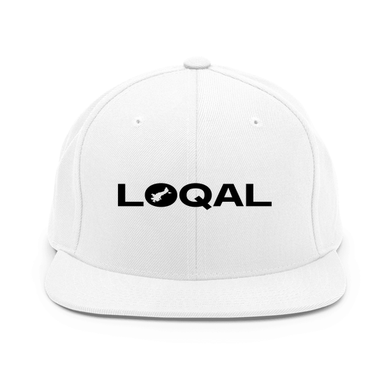 Lübeck Cap mit Loqal Boundary-Design (Weiß) – Produktansicht