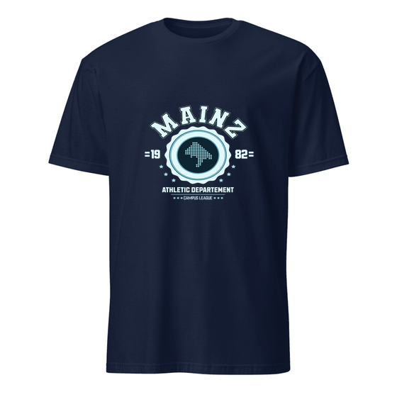 Mainz T-Shirt mit Varsity Hero-Design (Navy)