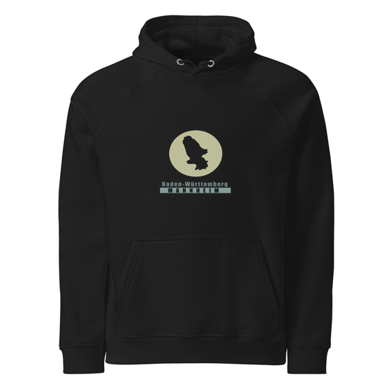 Mannheim Hoodie mit Minimal Moon-Design (Schwarz)