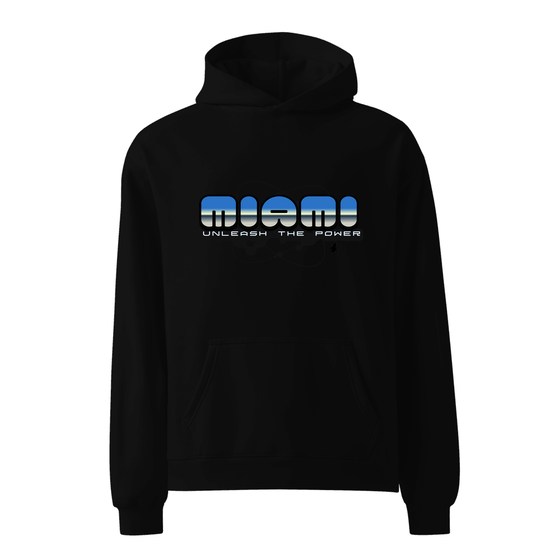 Miami Hoodie with Atom design (Black)