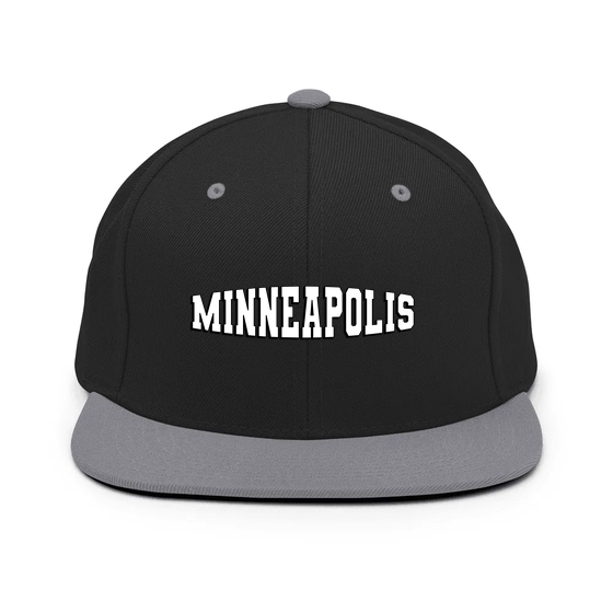 Minneapolis Cap with Varsity1 design (Black/ Silver)