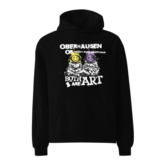 Oberhausen Hoodie mit Art-Design (Schwarz)