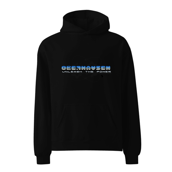 Oberhausen Hoodie mit Atom-Design (Schwarz)