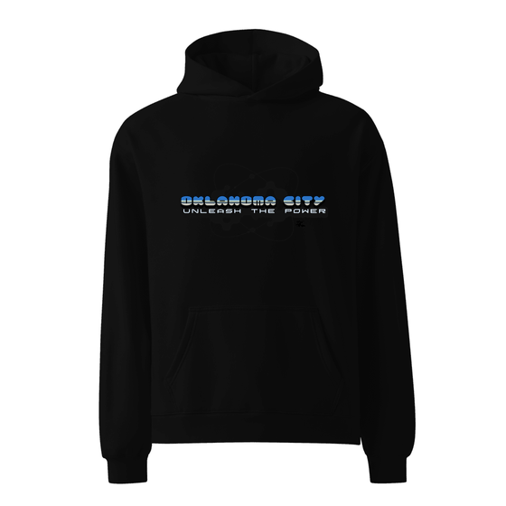 Oklahoma City Hoodie with Atom design (Black) – Produktansicht