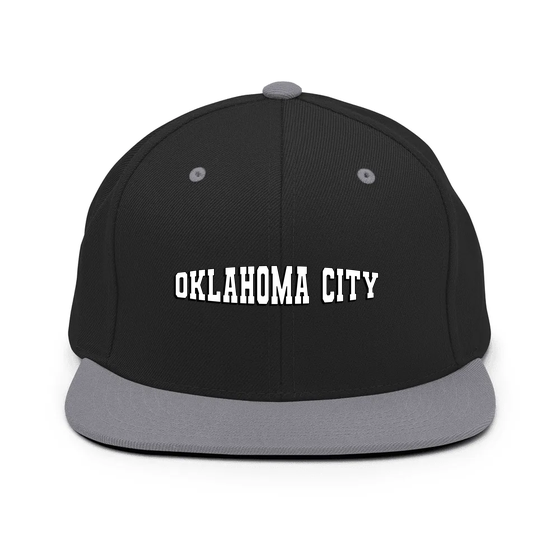 Oklahoma City Cap with Varsity1 design (Black/ Silver) – Produktansicht