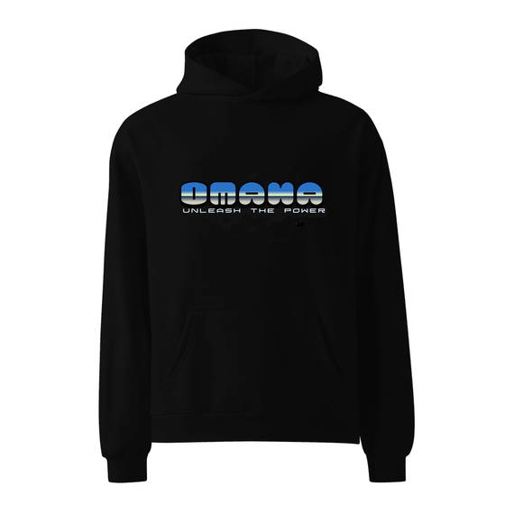 Omaha Hoodie with Atom design (Black)