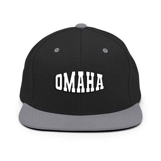 Omaha Cap with Varsity1 design (Black/ Silver)