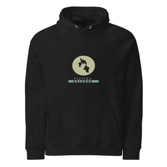 Orlando Hoodie with Minimal Moon design (Black)