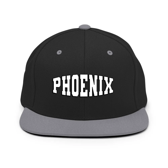 Phoenix Cap with Varsity1 design (Black/ Silver) – Produktansicht