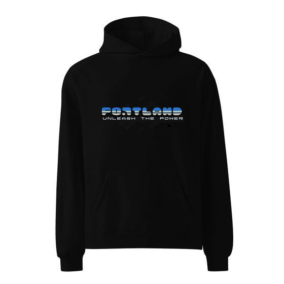Portland Hoodie with Atom design (Black)