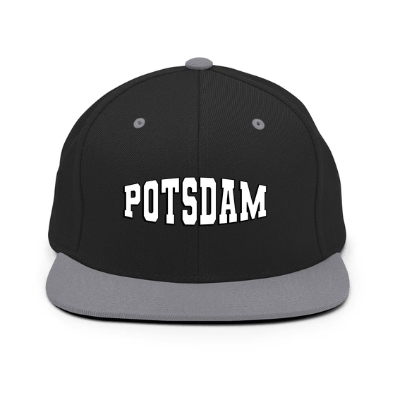 Potsdam Cap mit Varsity1-Design (Schwarz/ Silber)