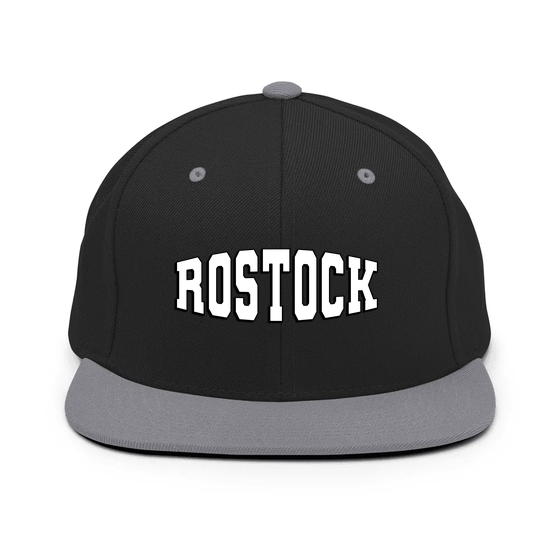 Rostock Cap mit Varsity1-Design (Schwarz/ Silber)